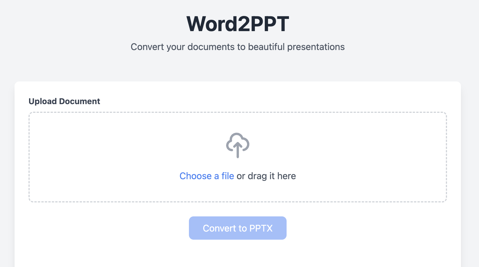 Word2PPT Project